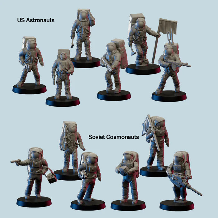 Lunar - Multipart Plastic Astronauts
