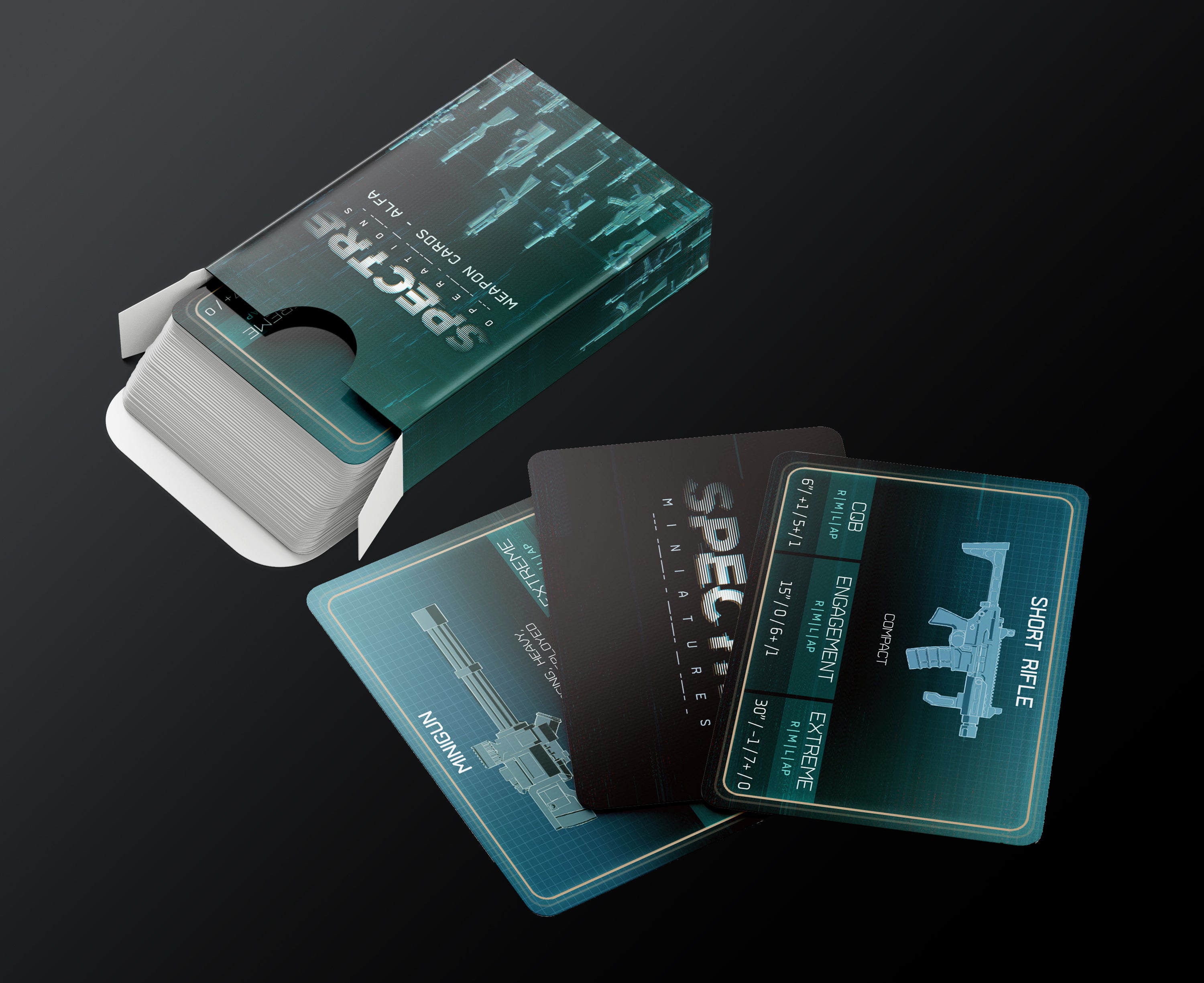 Weapons Card Spectre Operations Weapon Cards Pack 1 – Spectre Miniatures