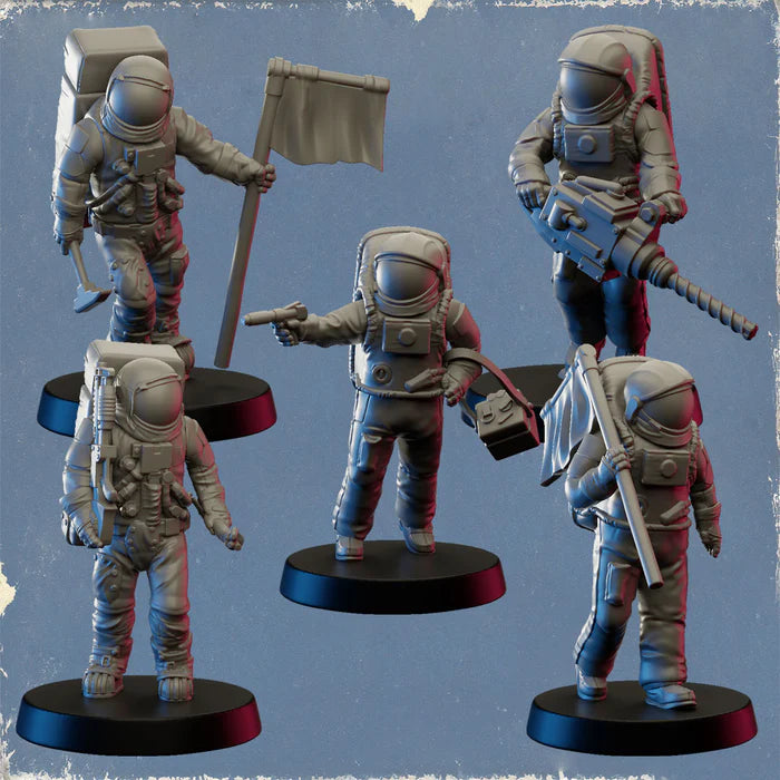 Lunar - Multipart Plastic Astronauts